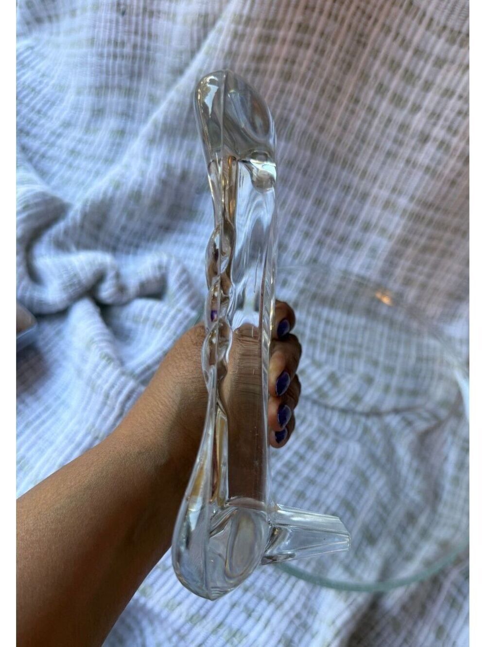 PICTURE FRAME Clear Glass with Decorative Edges - Picture 3 of 7